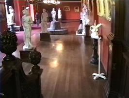 The hall of statues in Carbisdale Castle YH